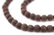 The Bead Chest Olive Wood Beads - Full Strand of Round Christian Rosary Prayer Beads (6mm, Vintage)